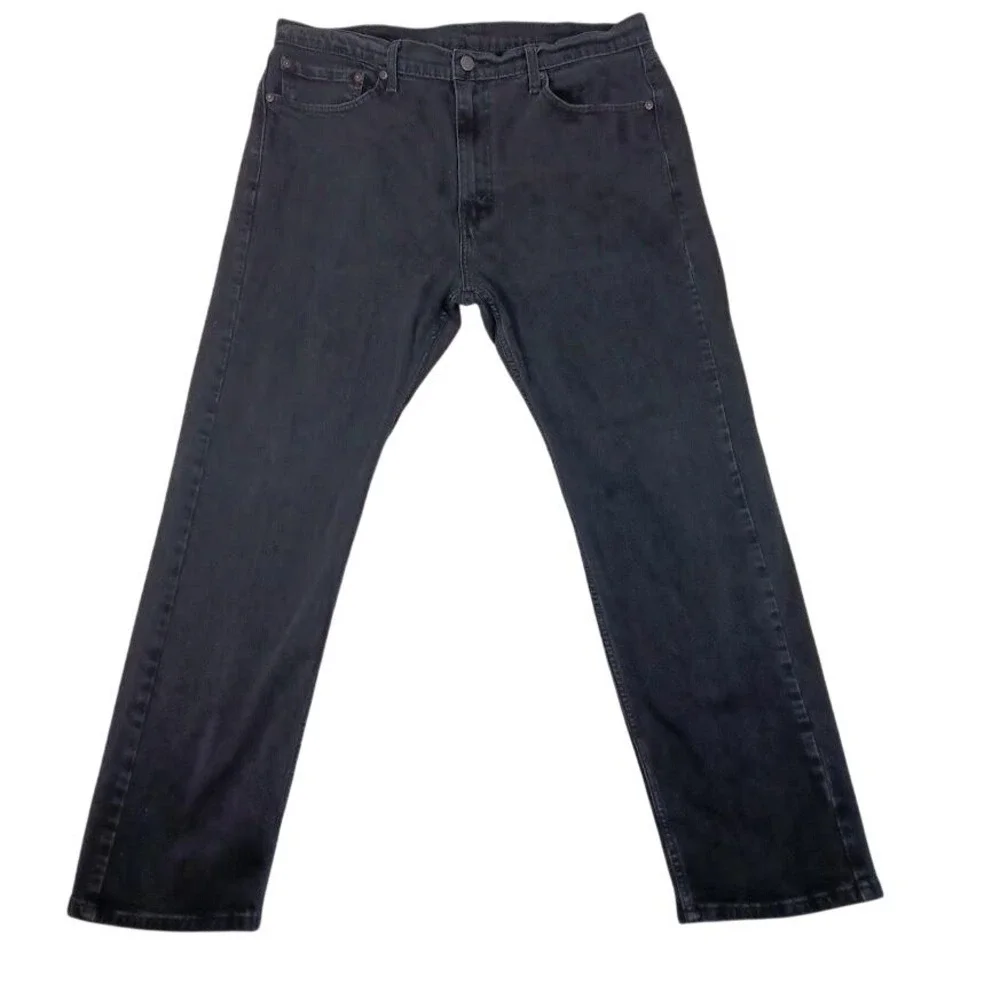 Levis‎ 505 Jeans Mens 38x30 Straight Fit Denim Classic Five Pocket Black